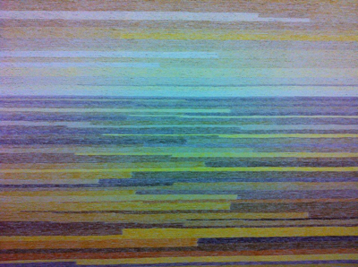 "Desert field" Oil on canvas